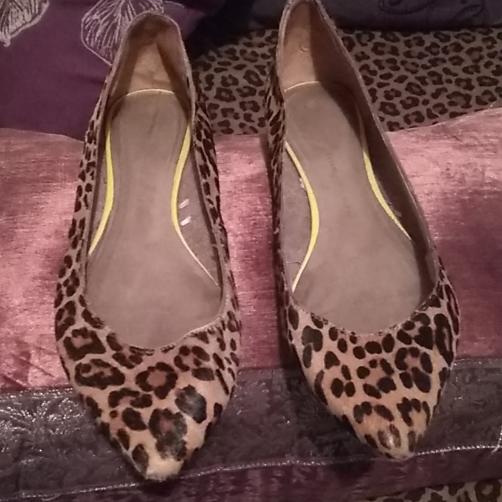 Gap calf hair flats